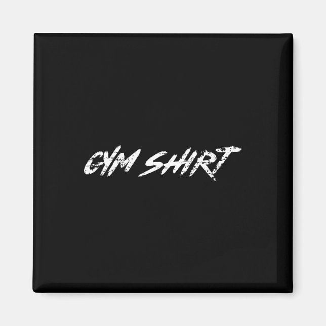 Gym Funny Weightlifting Bodybuilding Workout Power Magnet (Front)