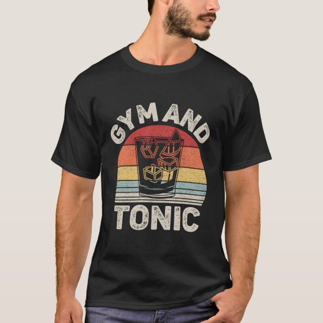 Gym Gin And Tonic Gin T-Shirt (Front)