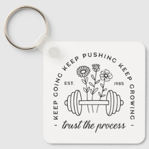 Gym girl aesthetic healthy lifestyle quotes key ring