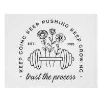 Gym girl aesthetic quotes floral dumbbell