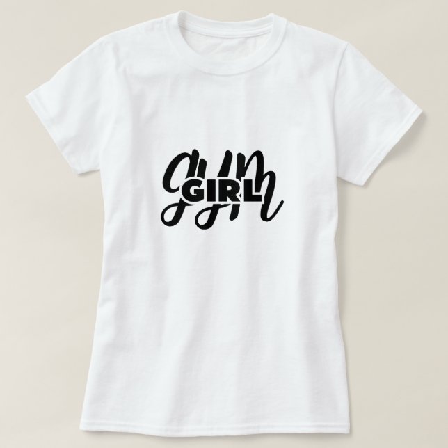 gym girl T-Shirt (Design Front)