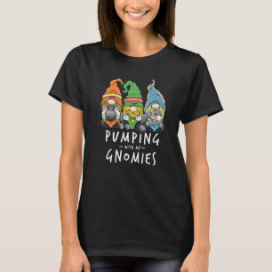 Gym Gnomes Pumping with My Gnomies Workout Fitness T-Shirt