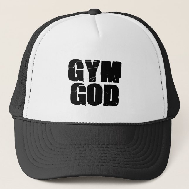 Gym God Trucker Hat (Front)