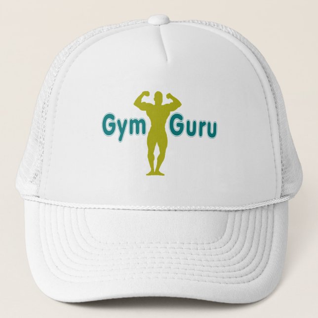 Gym Guru - Design Multi Colour Style Trucker Hat (Front)