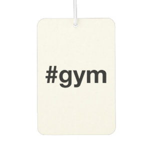 GYM Hashtag Car Air Freshener