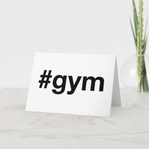 GYM Hashtag Card