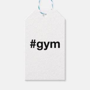 GYM Hashtag Gift Tags