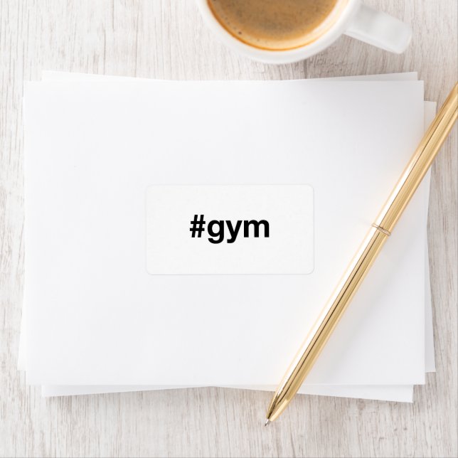 GYM Hashtag Label (Insitu)
