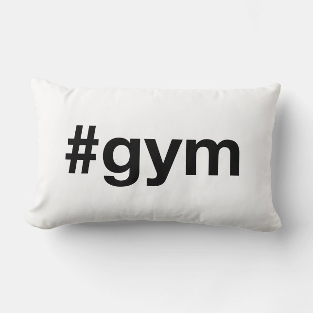 GYM Hashtag Lumbar Cushion (Front)