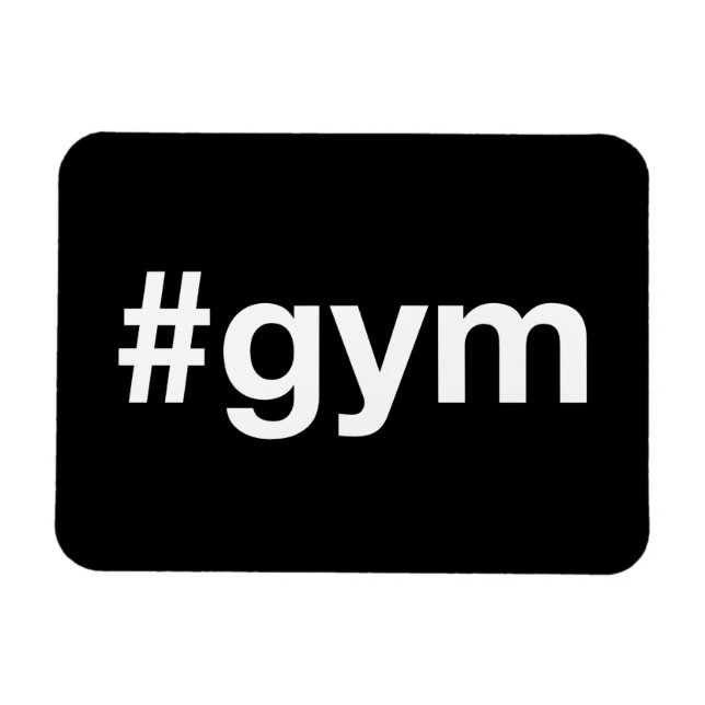 GYM Hashtag Magnet (Horizontal)