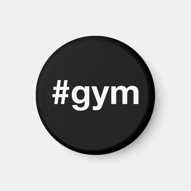 GYM Hashtag Magnet (Front)