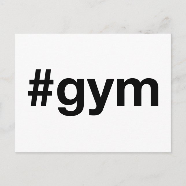 GYM Hashtag Postcard (Front)