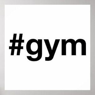 GYM Hashtag Poster