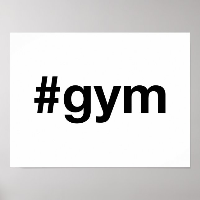 GYM Hashtag Poster (Front)