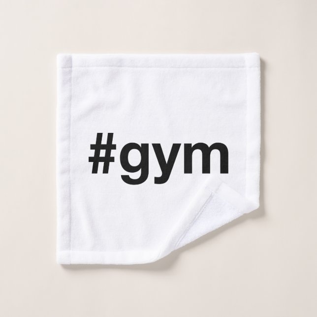 GYM Hashtag Wash Cloth (Wash Cloth)