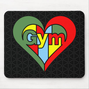 Gym Heart Mouse Pad