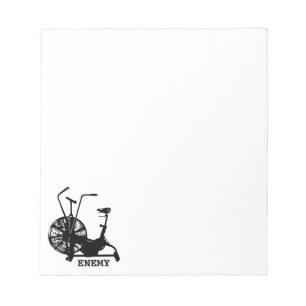 Gym Humour Black White Funny Workout Notepad