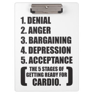Gym Humour - Cardio Clipboard