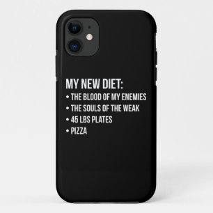 Gym Humour - Diet - Blood, Souls, Pizza - Funny Case-Mate iPhone Case