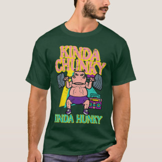 Gym Kindy Chunky Hunky Hippo Funny Workout Fitness T-Shirt