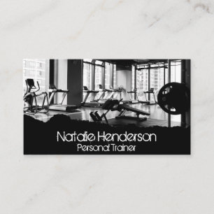 Gym Location Torn Effect Business Card