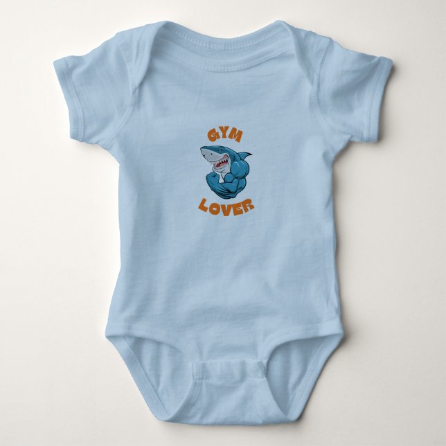 Gym Lover Baby  Bodysuit (Front)