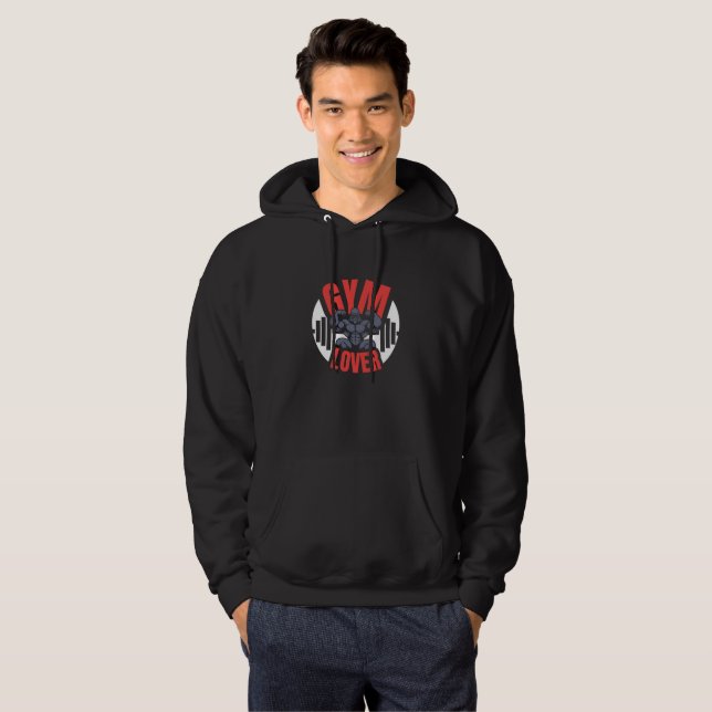 Gym Lover Gorilla Hoodie (Front Full)