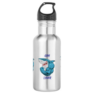 Gym Lover Shark – Funny Fitness Shark Design 532 Ml Water Bottle