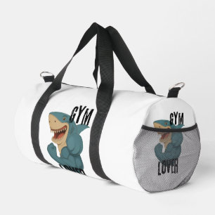 Gym Lover Shark Gym Bag - Funny Muscle Shark