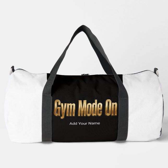 Gym Mode on Custom Gym Bag (Front)