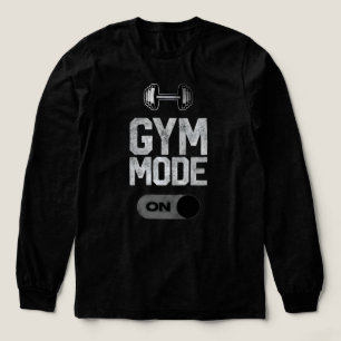 Gym Mode ON Fitness Workout Motivation Design Tri-Blend Shirt
