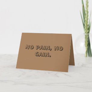 GYM Motivation Custom text And Light Brown Holiday Card