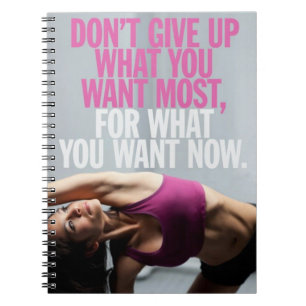 Gym Motivation - Don't Give Up - Women's Workout Notebook