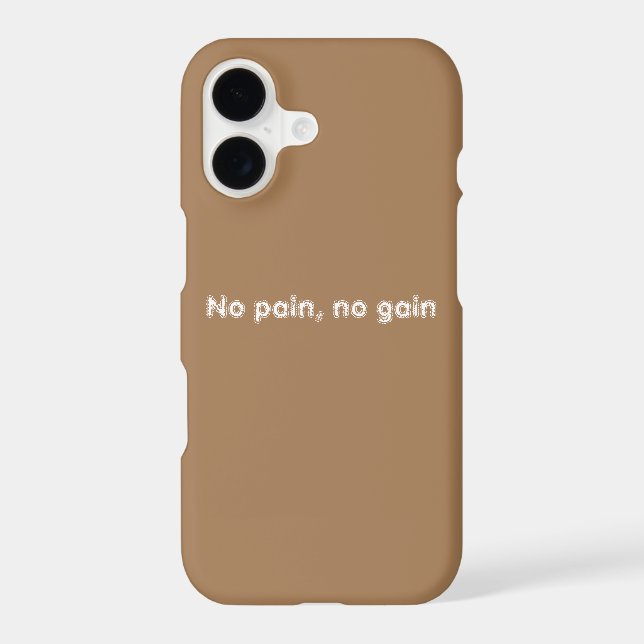 GYM Motivation quotes And Light Brown  iPhone Case (Back)