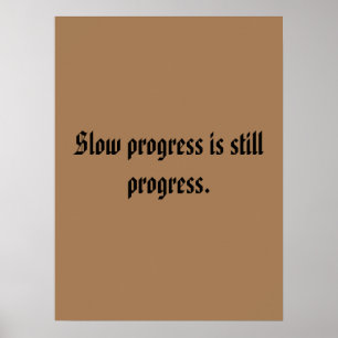 GYM Motivation quotes And Light Brown Poster