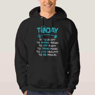 Gym Motivation Workout Quote Motivational Fitness Hoodie