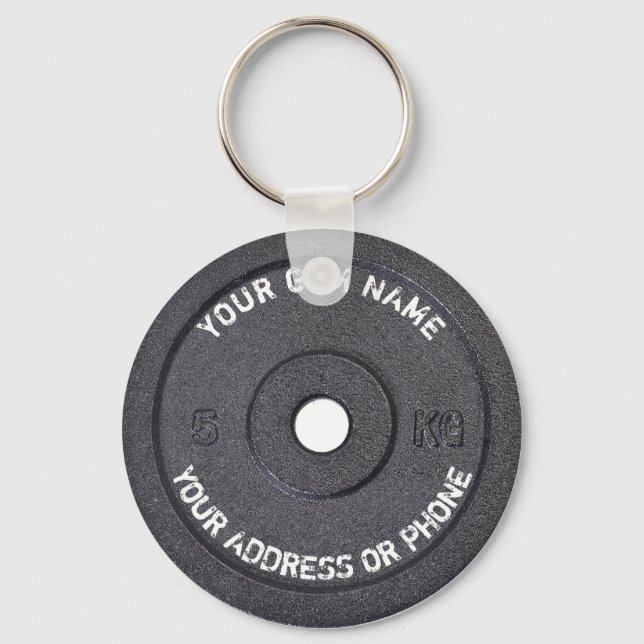 Gym Owner Fitness Instructor Gym Coach Workout Key Ring (Front)
