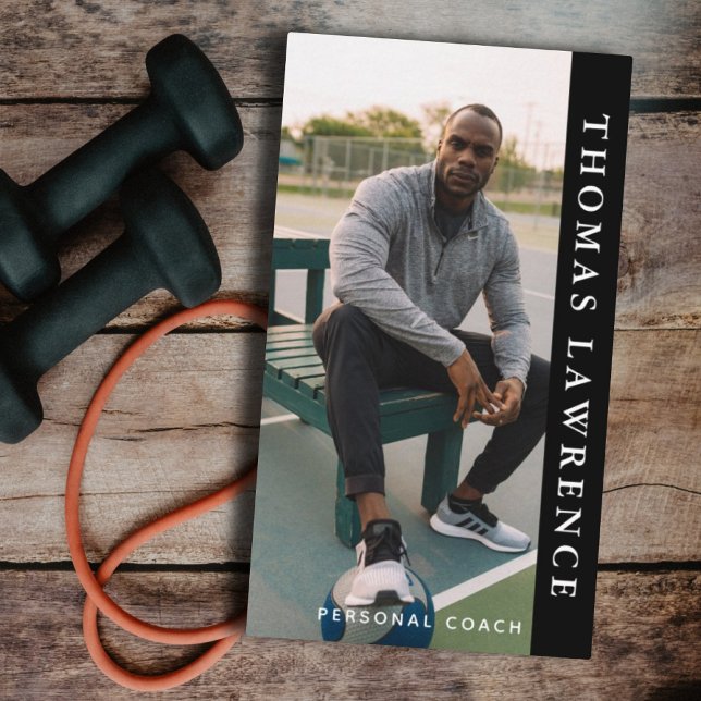 Gym personal coach modern minimalist social media  business card (Creator Uploaded)