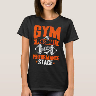 Gym Personal Performance Stage Workout Vintage Wei T-Shirt