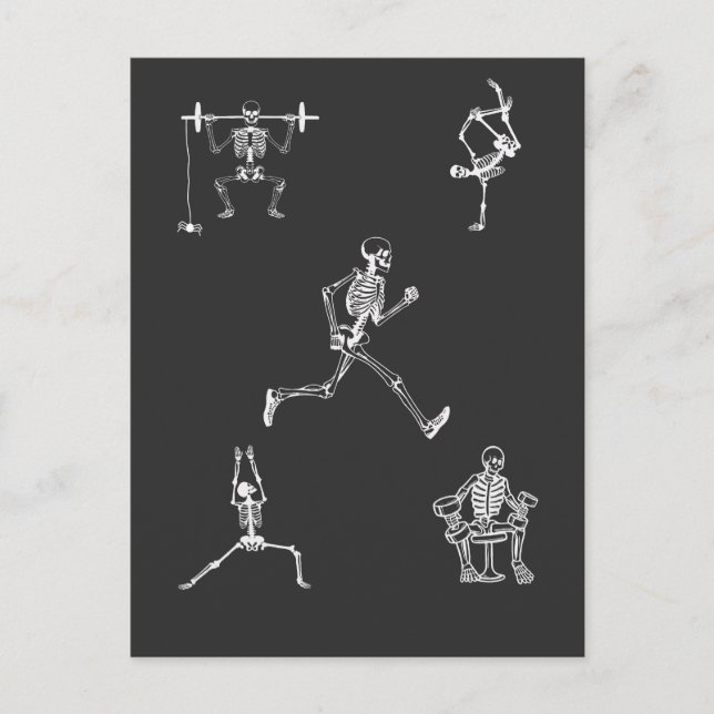 Gym Personal Train Therapy Spooky Halloween Postcard (Front)