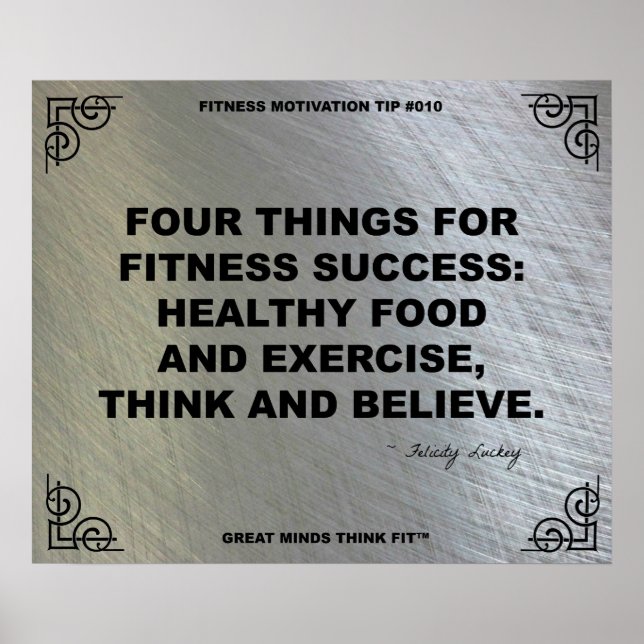 Gym Poster for Fitness Motivation #010 (Front)