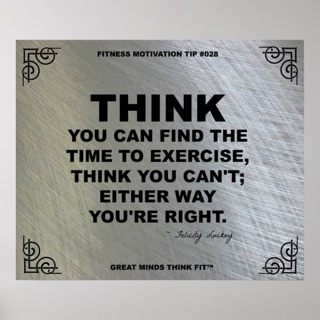 Gym Poster for Fitness Motivation #028 (Front)