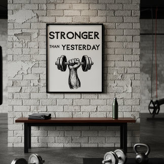 Gym Quote Minimalist Poster