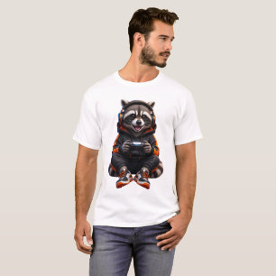 Gym Racoon Beast Mode – Funny Fitness Animal Work T-Shirt