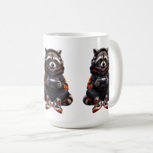 Gym Racoon Beast Mode Mug – Funny Fitness Animal 