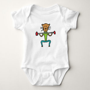 Gym Rat Baby Bodysuit