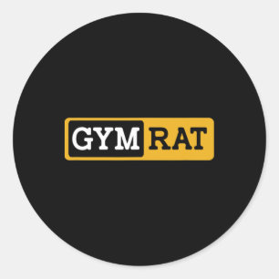 Gym Rat Bodybuilding Workout Bodybuilder  Classic Round Sticker