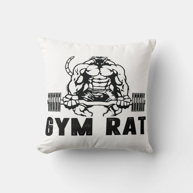Gym Rat Cushion (Front)
