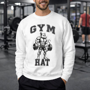 Gym Rat Deadlift - Lifting Humor - Bodybuilding Sweatshirt