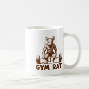 Gym Rat Fitness Bodybuilding Funny Workout Gym Wei Coffee Mug